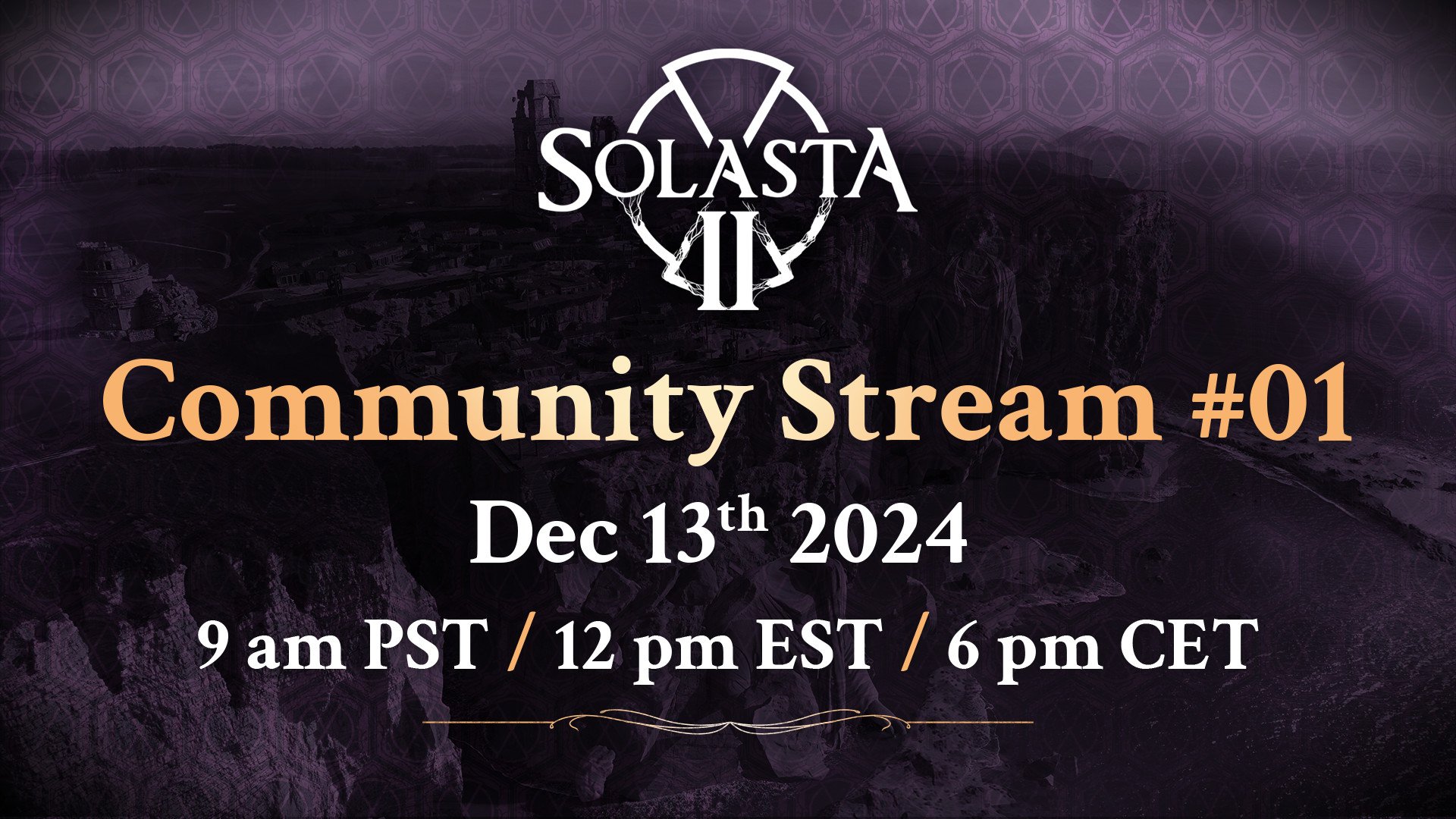 Join our Creative Director on our 1st Community Stream!